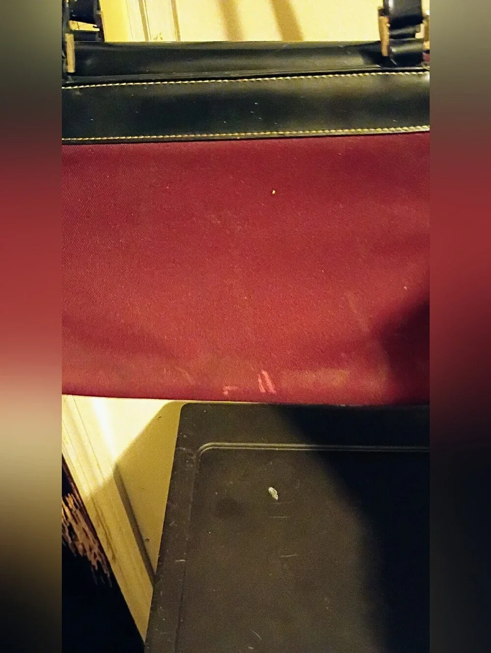 kate spade Burgundy and Black Shoulder Tote